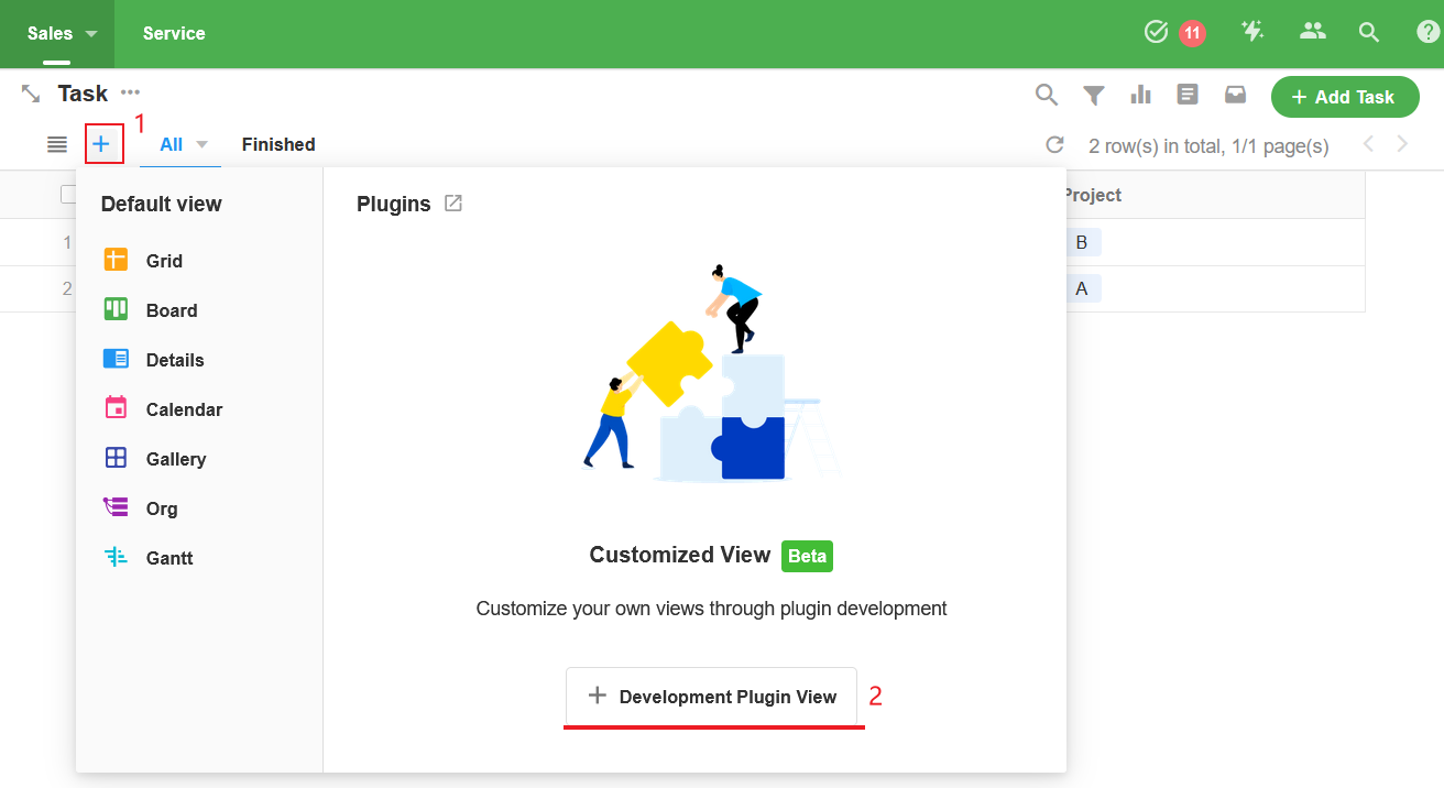 Create from Worksheet View